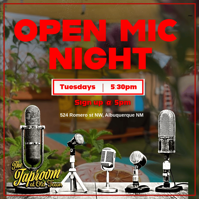 Open Mic Night — Tuesday, October 20, 2026